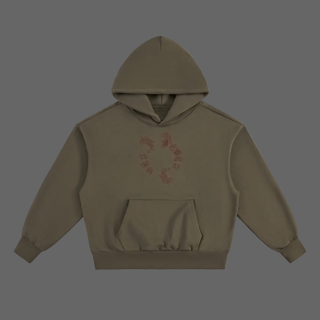 wreath heavy hoodie