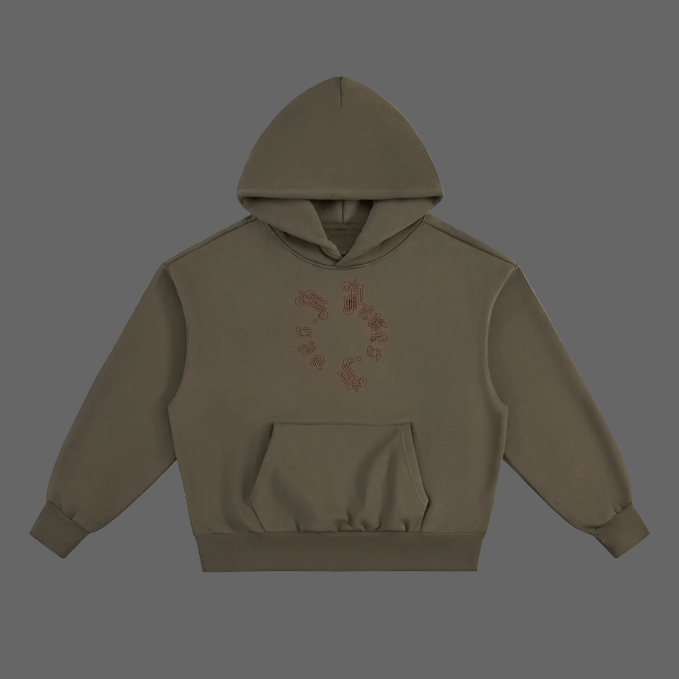 wreath heavy hoodie