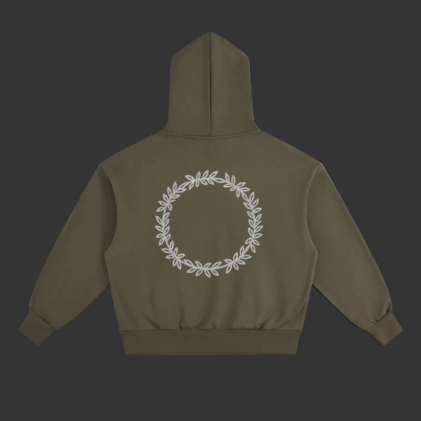 wreath heavy hoodie