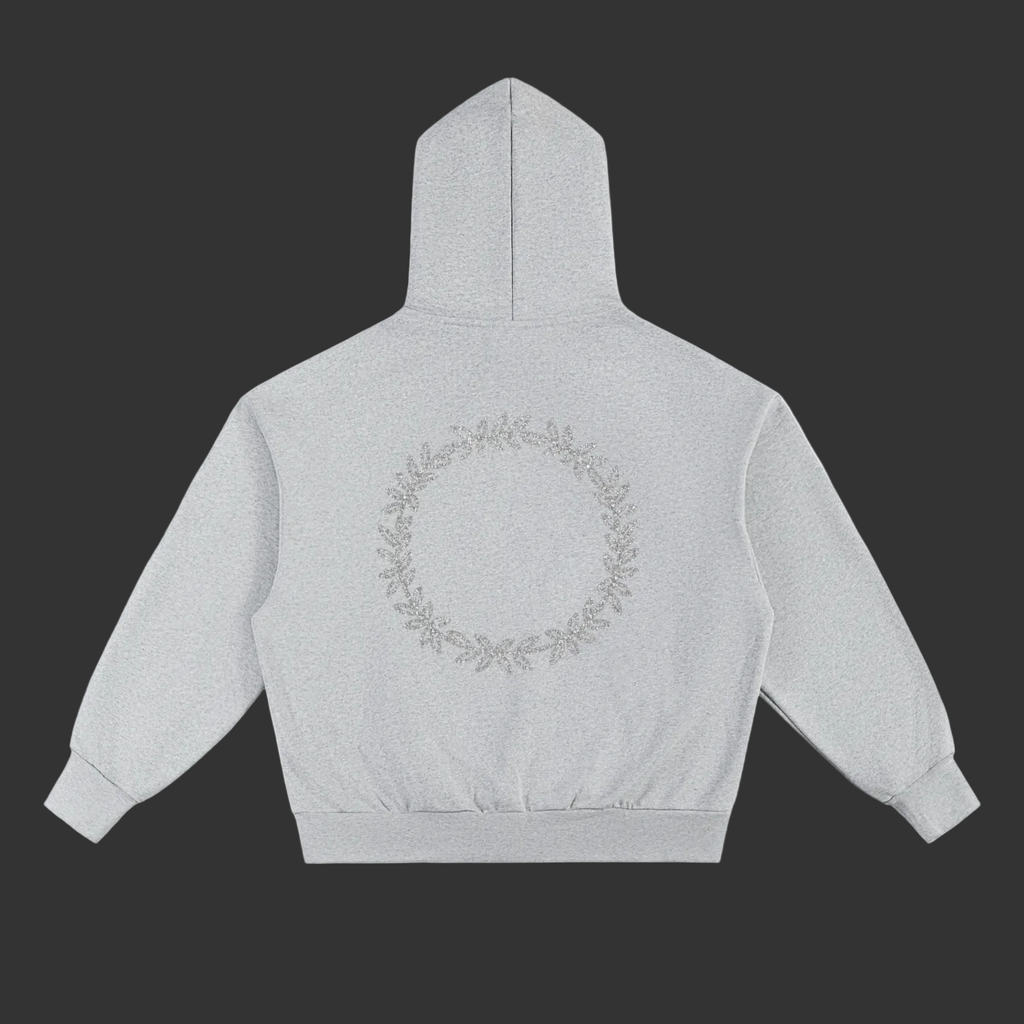 wreath heavy hoodie