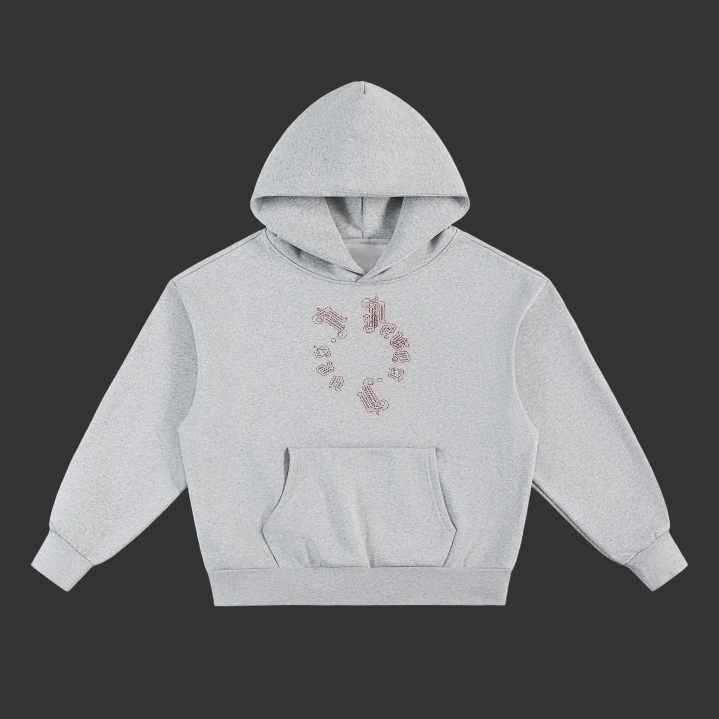 wreath heavy hoodie